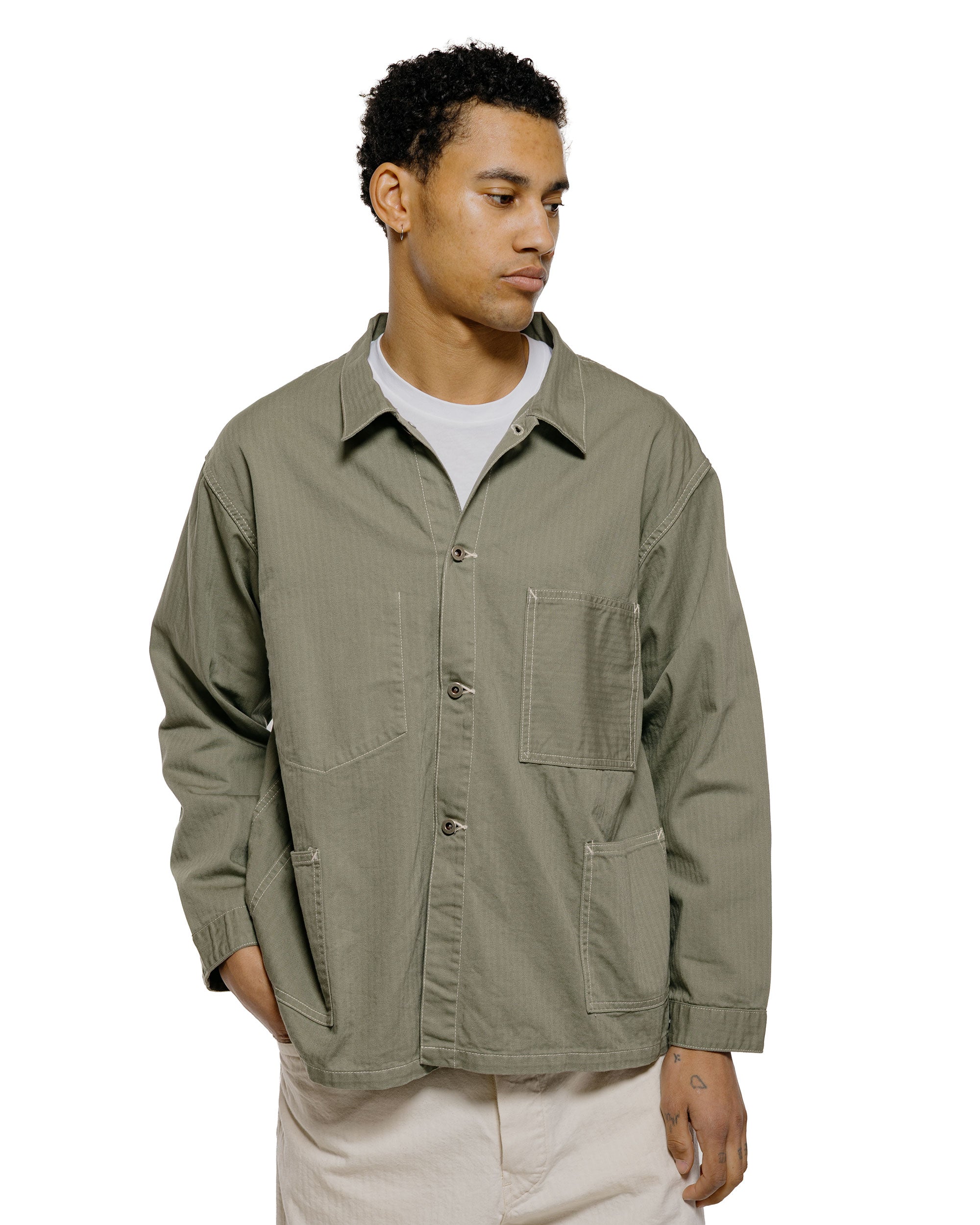 Post O'Alls USMC 1930s Utility Jacket Mini HBT Sage