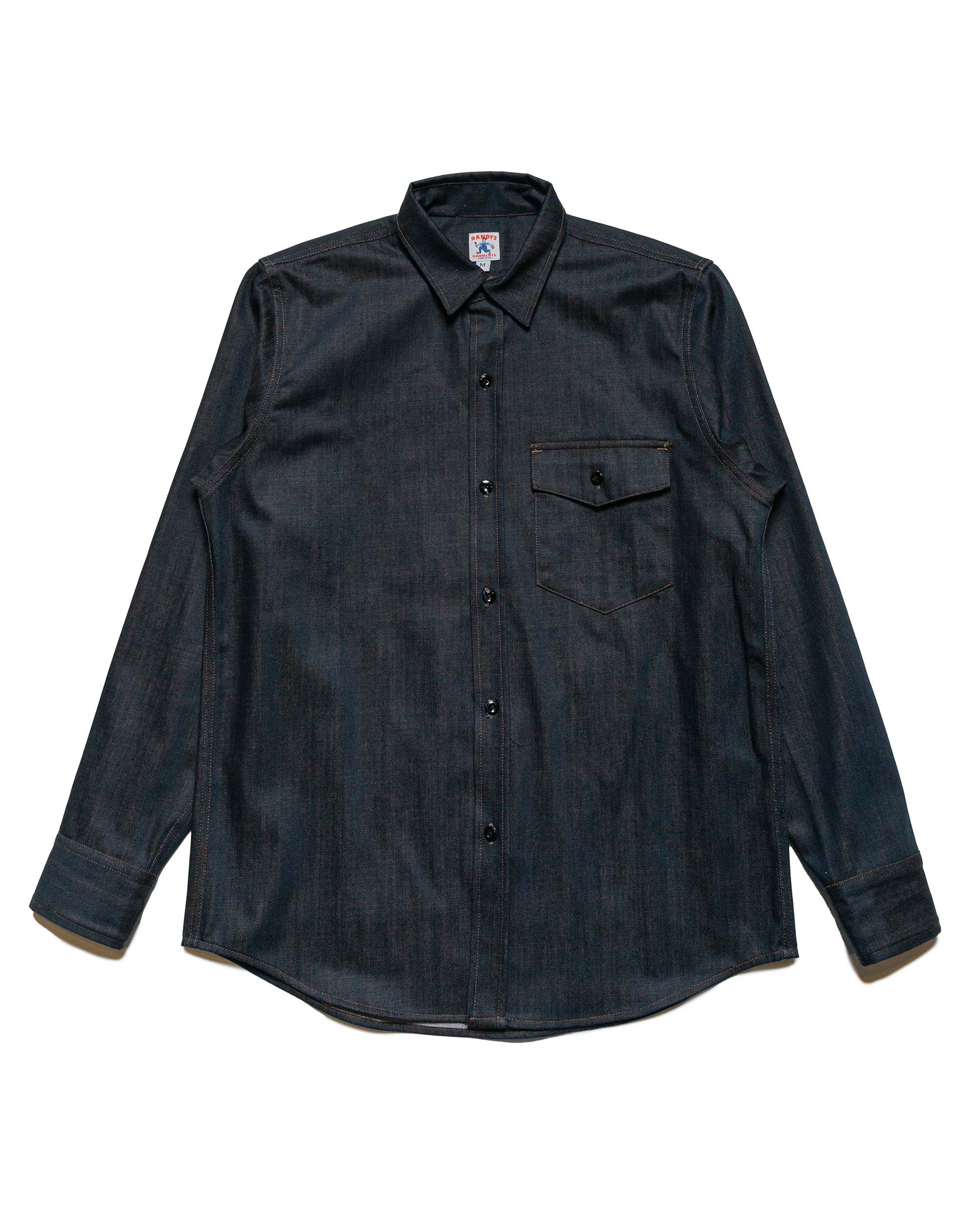 Randy's Garments 1-Pocket Work Shirt Candiani 10oz Printed Denim