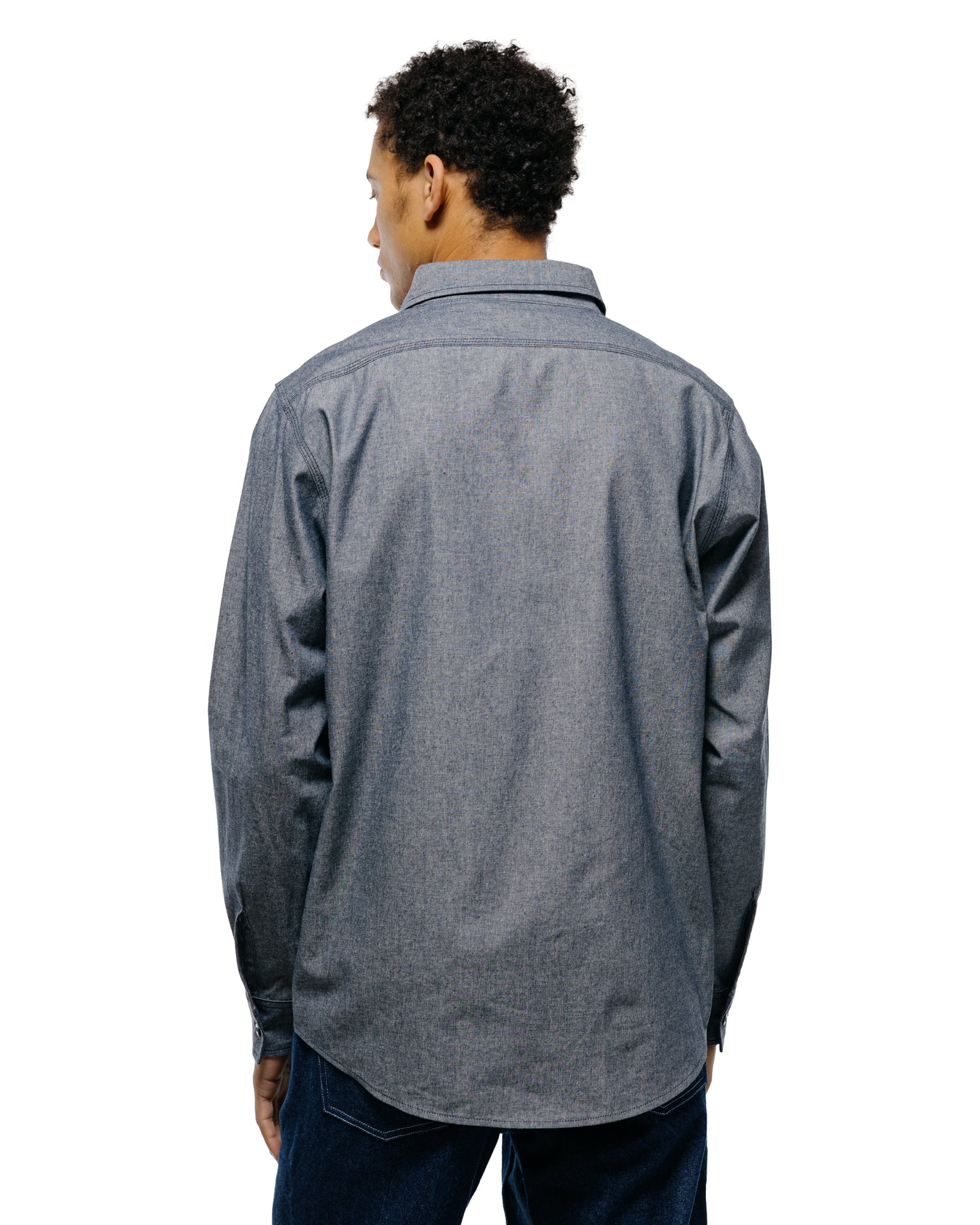 Randy's Garments 3-Pocket Work Shirt Cotton Washed Chambray Indigo