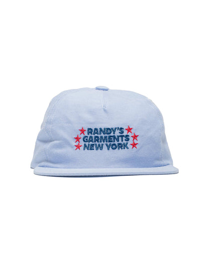 Randy's Garments 5-Panel Snapback 6040 Solid Oxford Cloth Blue