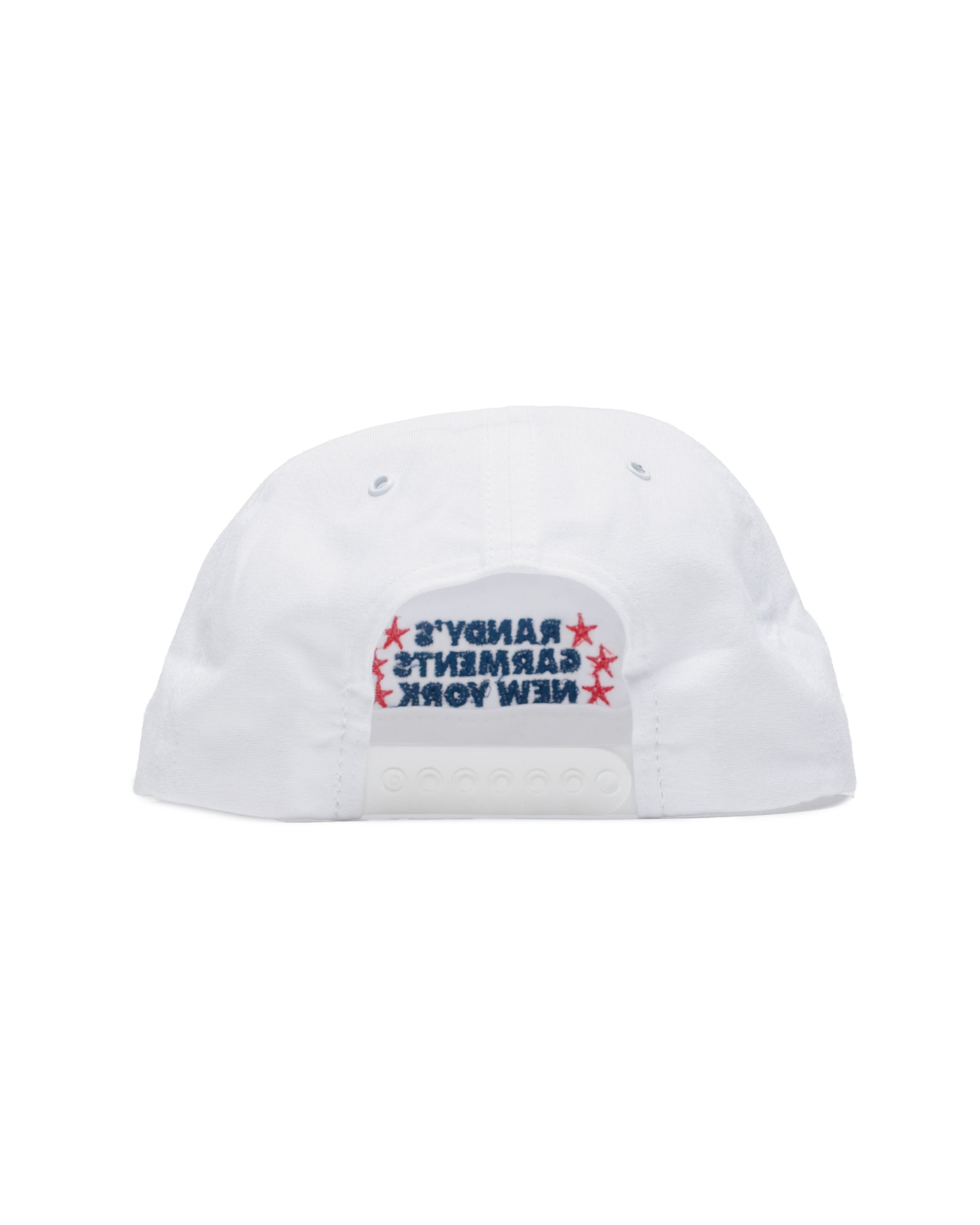 Randy's Garments 5-Panel Snapback 6040 Solid Oxford Cloth White back