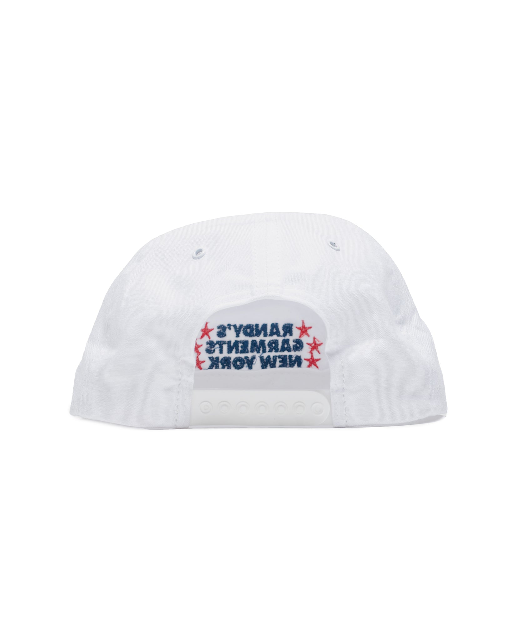 Randy's Garments 5-Panel Snapback 6040 Solid Oxford Cloth White back