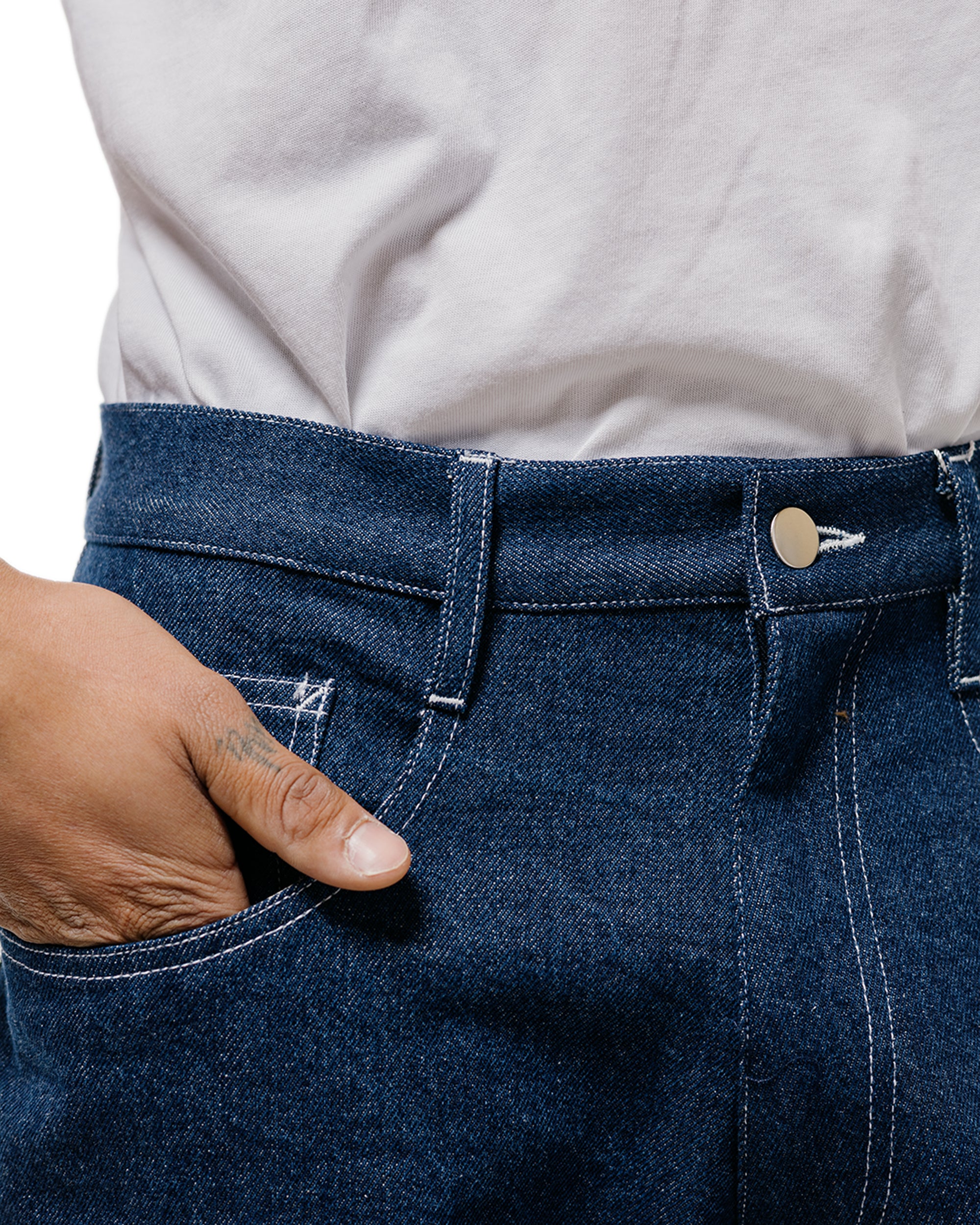 Randy's Garments 5-Pocket Jean Scoured Indigo 12oz Cotton Denim