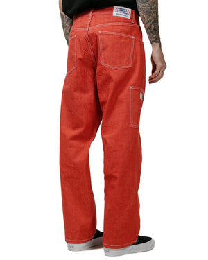 Randy's Garments 7-Pocket Jean 13.75oz Laundered Uncut Selvedge Denim Red model back