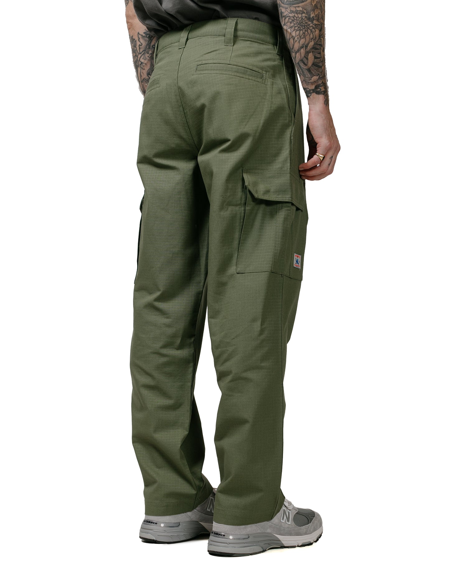 Randy's Garments Cargo Pant Cotton Ripstop Olive model back