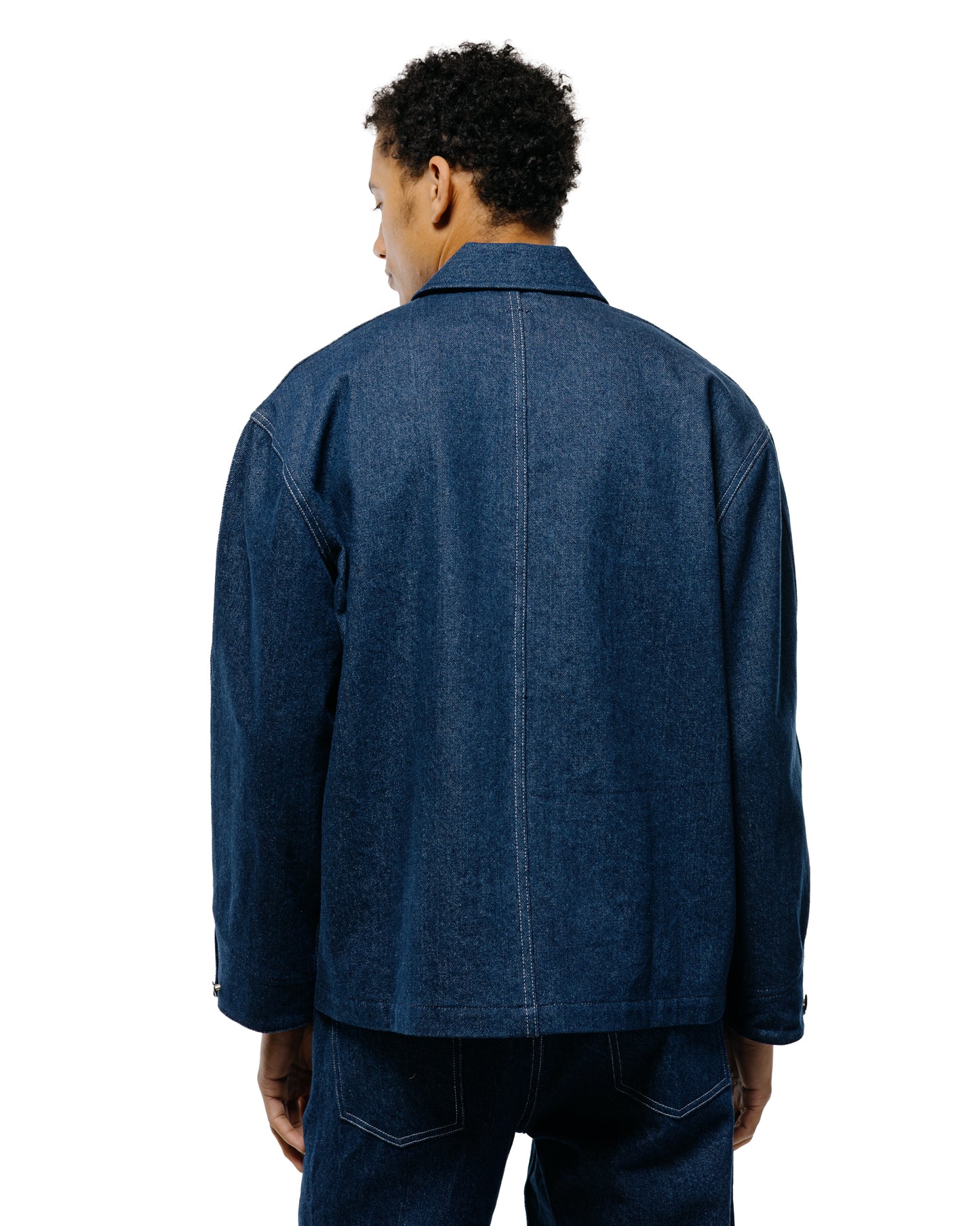 Randy's Garments Chore Coat Scoured Indigo 12oz Cotton Denim