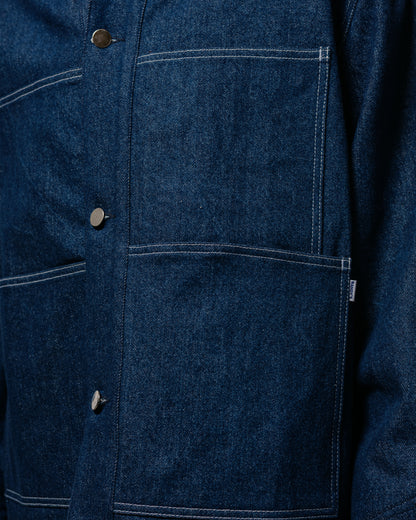Randy's Garments Chore Coat Scoured Indigo 12oz Cotton Denim