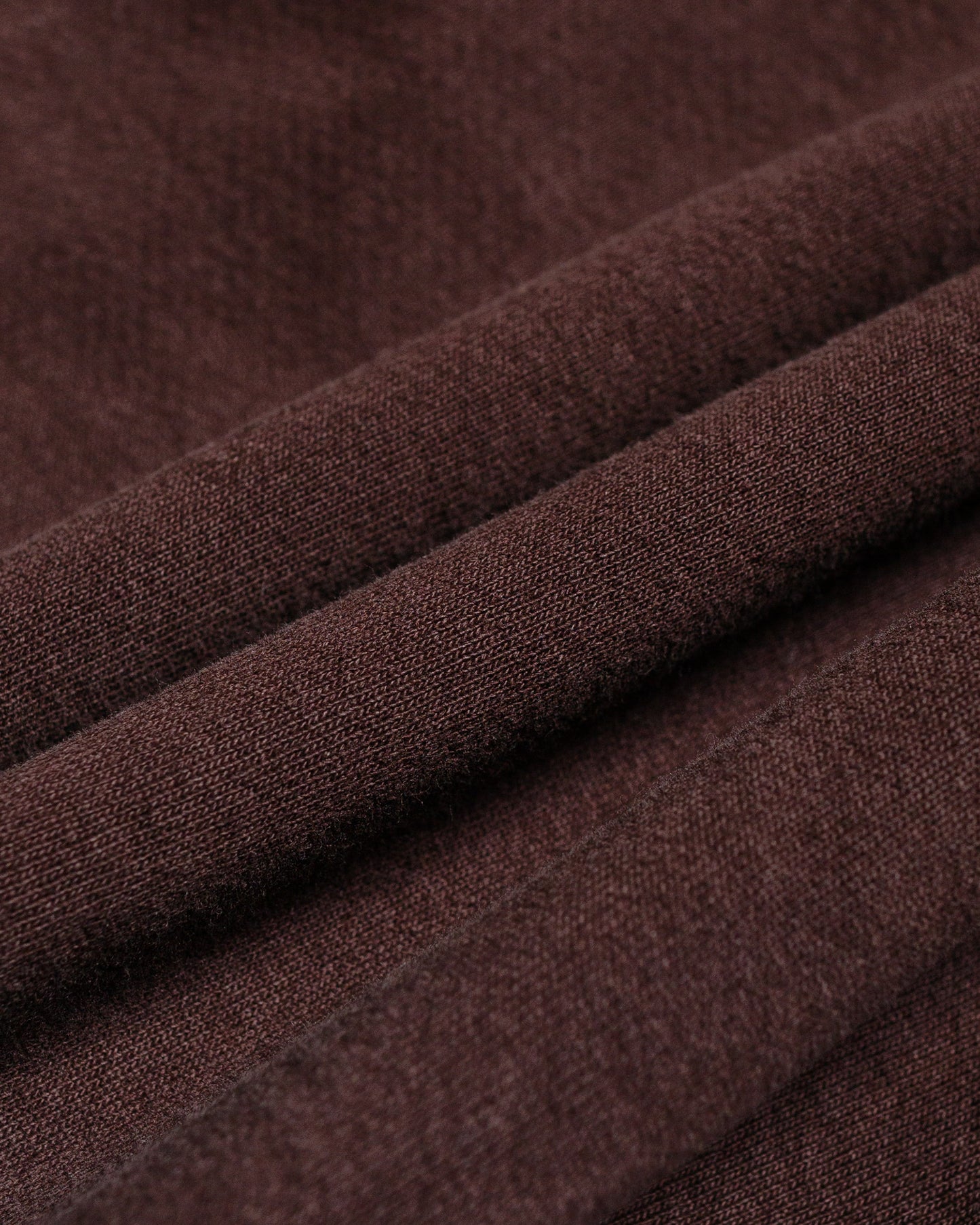 Randy's Garments Heavyweight Crewneck Dust Brown fabric