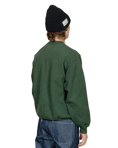 Randy's Garments Heavyweight Crewneck Hunter Green model back