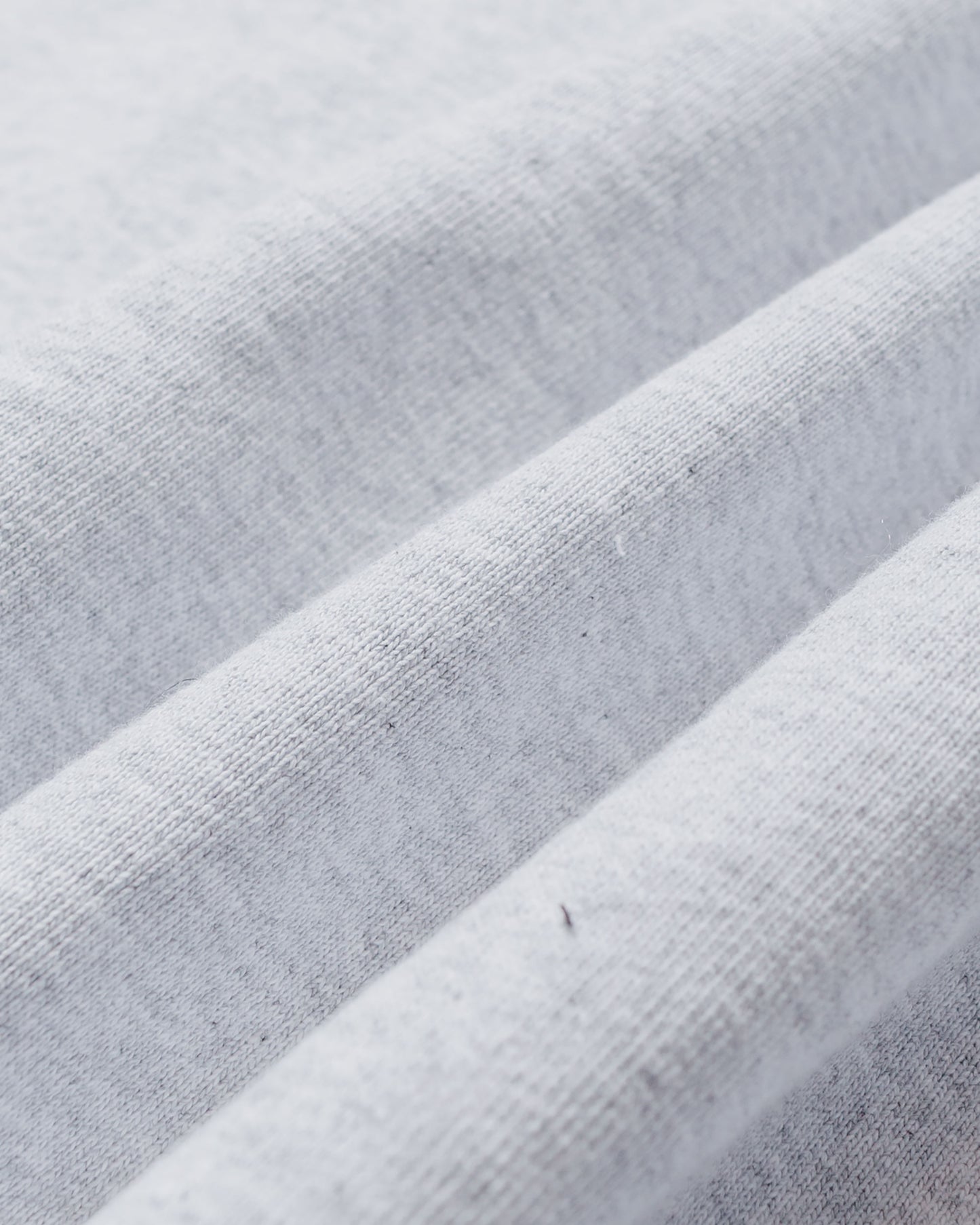 Randy's Garments Heavyweight Logo Cross-Neck Hoodie Heather Grey 14oz Cotton Poly