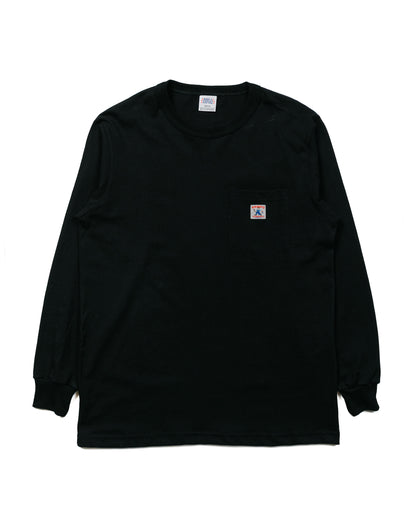 Randy's Garments Long-Sleeve Pocket Tee Black