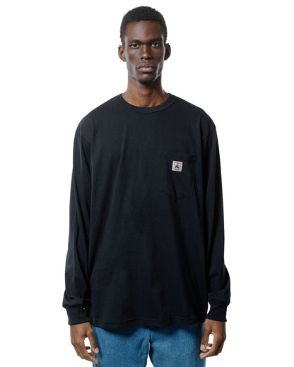 Randy's Garments Long-Sleeve Pocket Tee Black