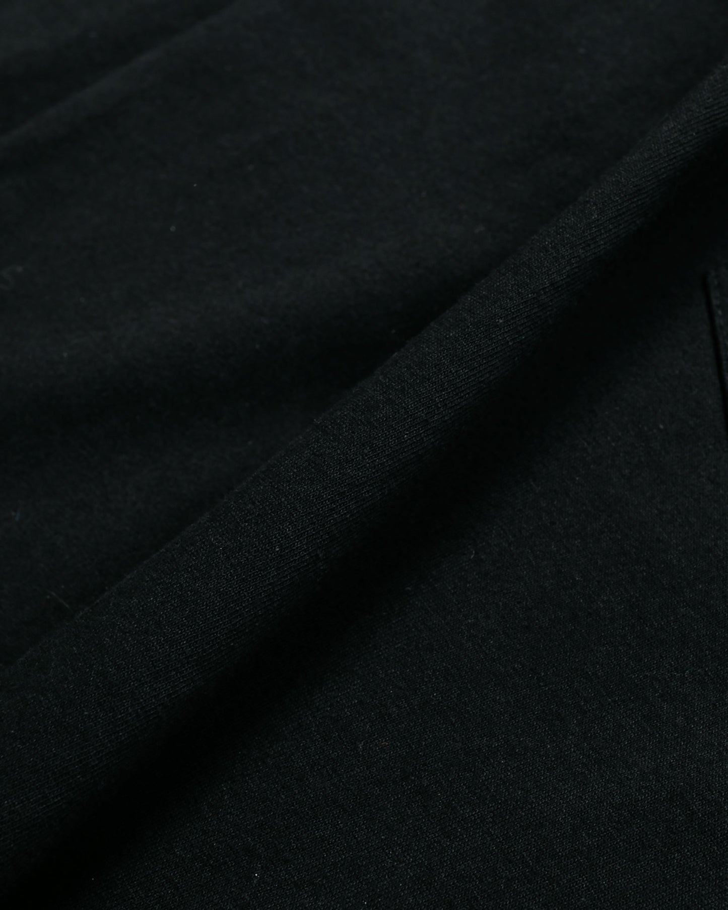 Randy's Garments Long-Sleeve Pocket Tee Black fabric