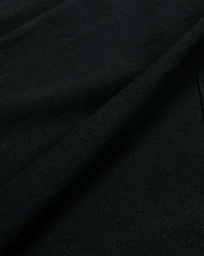 Randy's Garments Long-Sleeve Pocket Tee Black fabric