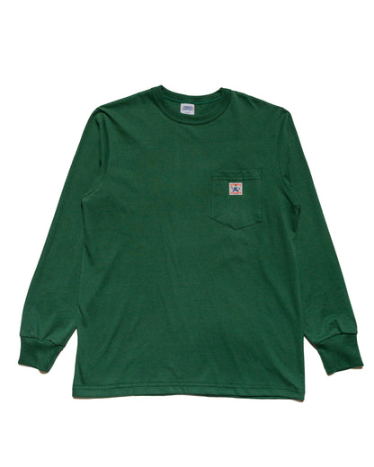 Randy's Garments Long-Sleeve Pocket Tee Dark Green