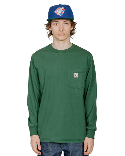 Randy's Garments Long-Sleeve Pocket Tee Dark Green