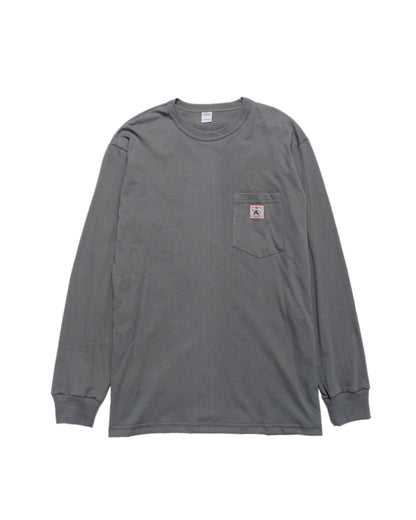 Randy's Garments Long-Sleeve Pocket Tee Grey
