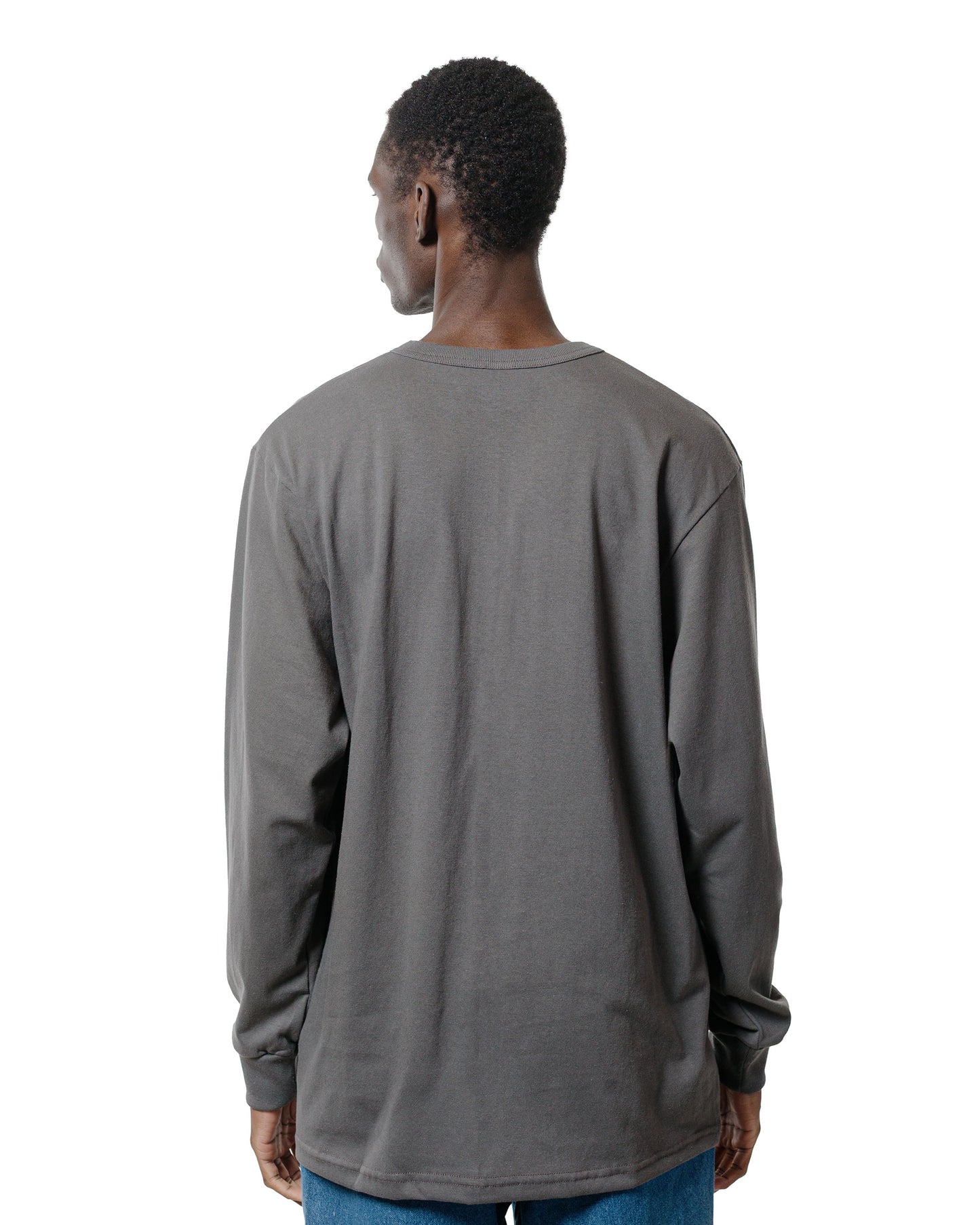 Randy's Garments Long-Sleeve Pocket Tee Grey