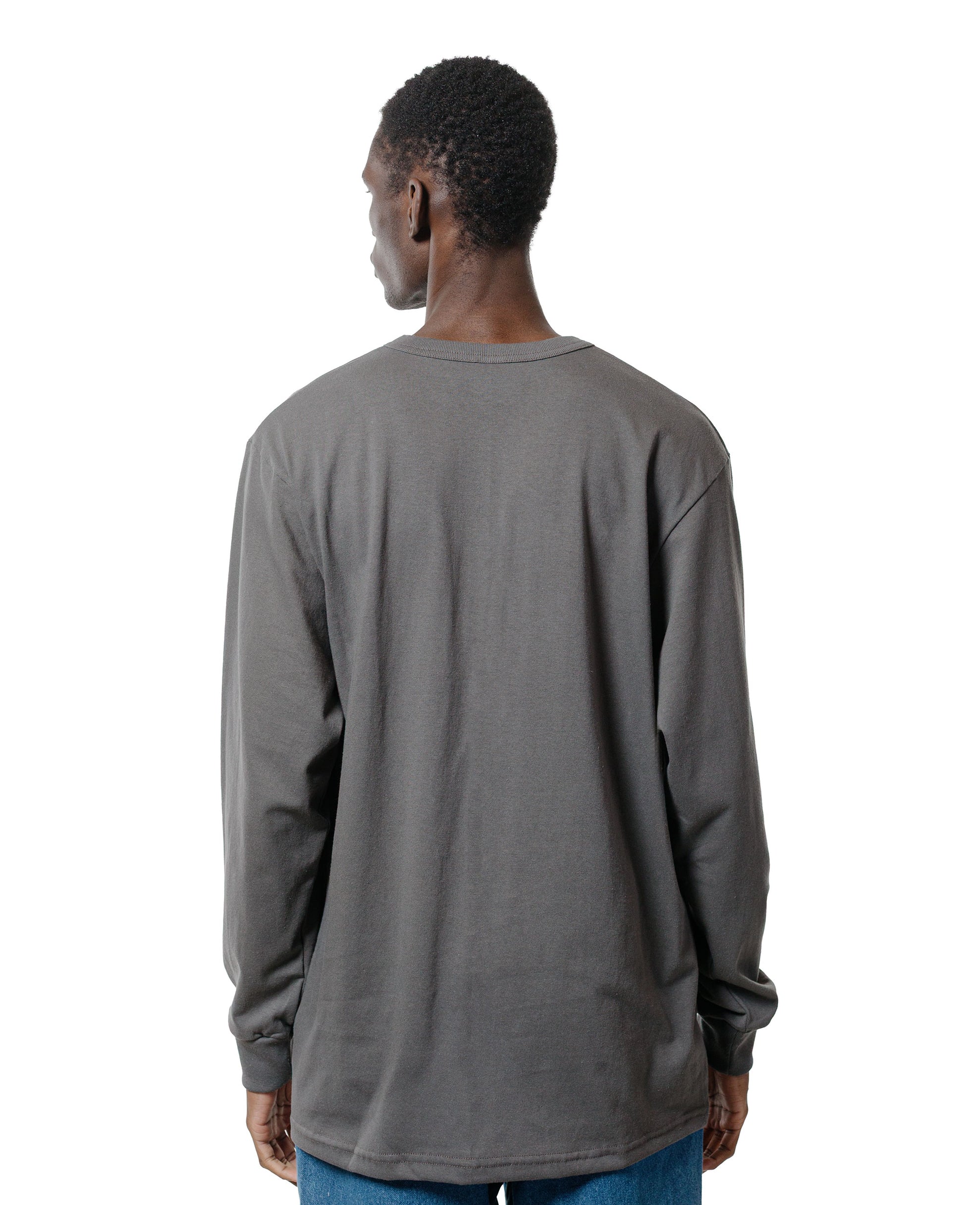 Randy's Garments Long-Sleeve Pocket Tee Grey