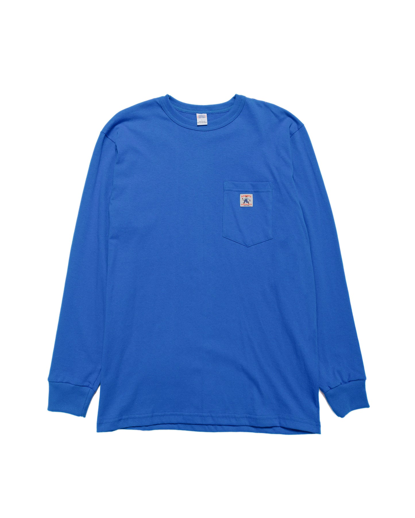 Randy's Garments Long-Sleeve Pocket Tee Royal