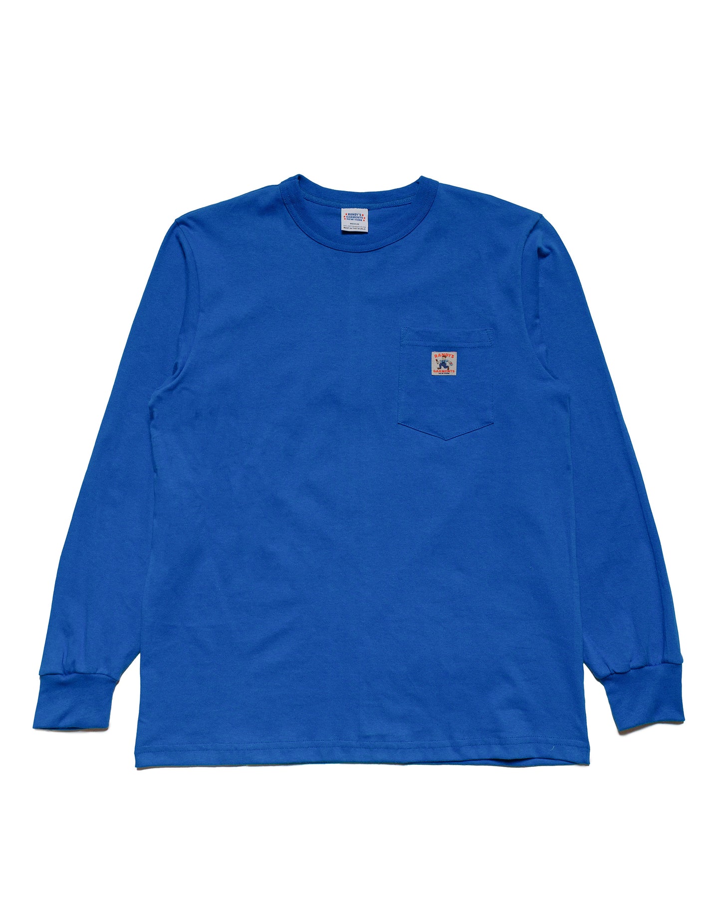 Randy's Garments Long-Sleeve Pocket Tee Royal