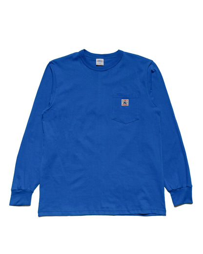 Randy's Garments Long-Sleeve Pocket Tee Royal