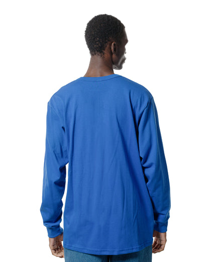 Randy's Garments Long-Sleeve Pocket Tee Royal