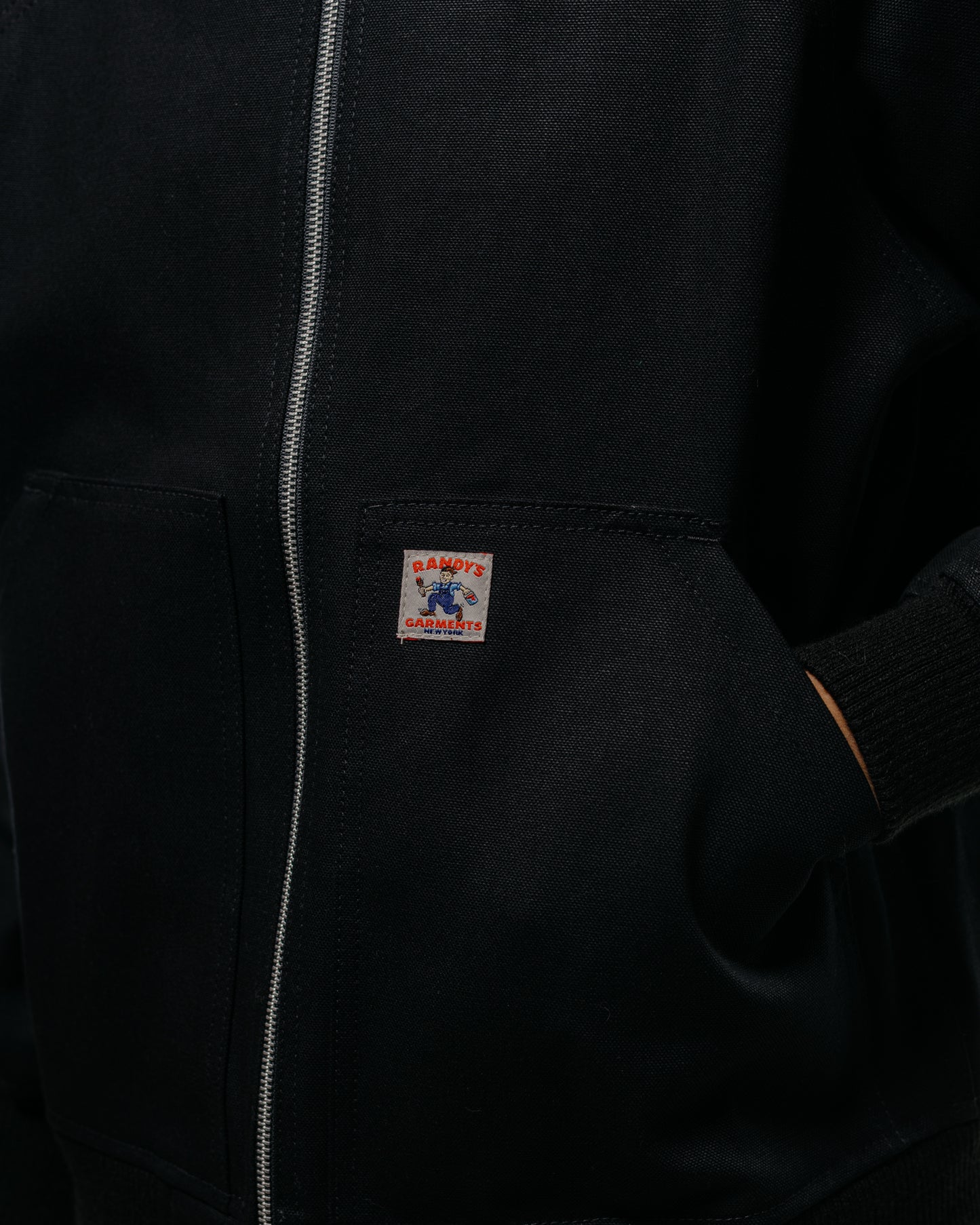 Randy's Garments Maine Jacket Black 12oz 100% Cotton Duck Canvas