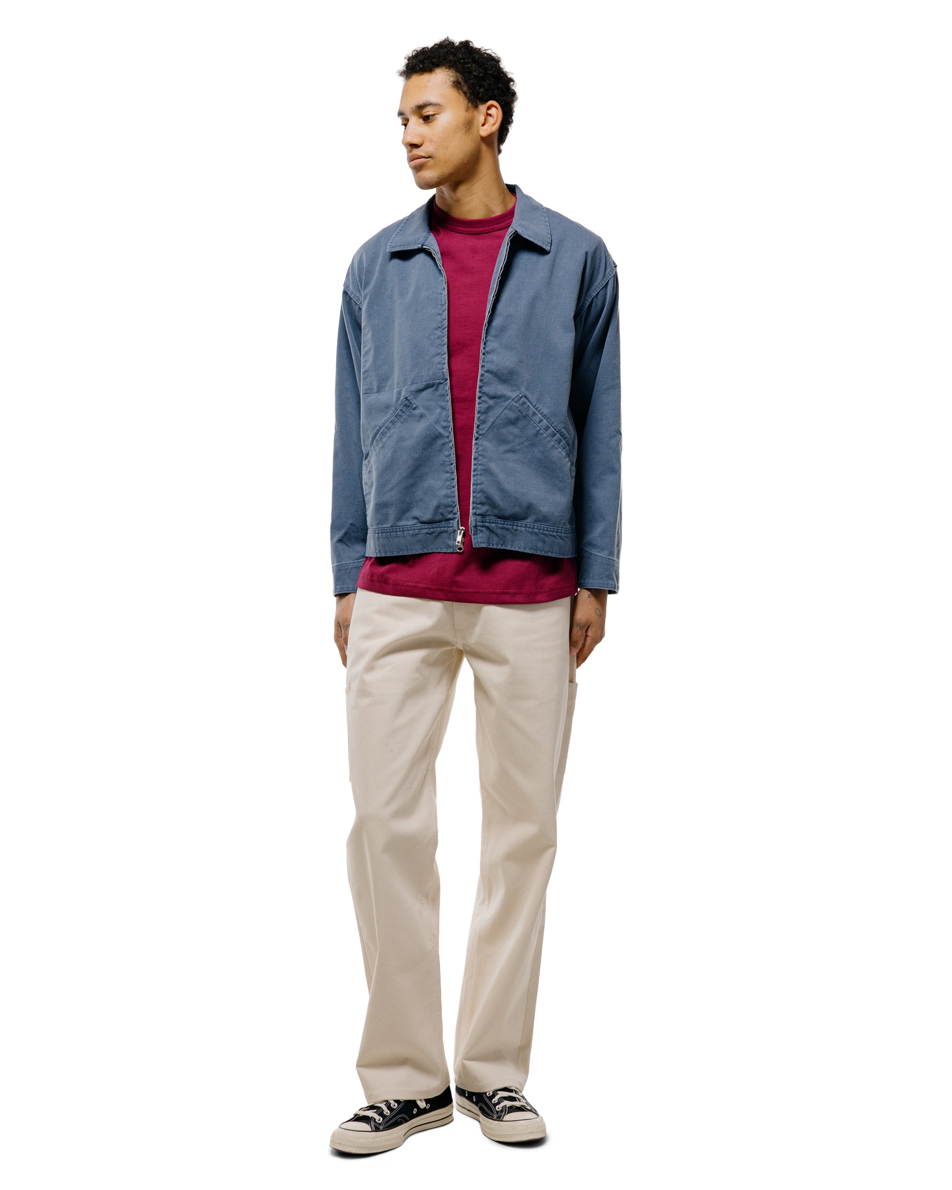 Randy's Garments Mechanic's Jacket Blue 7oz Stone Washed Cotton Cadet Cloth