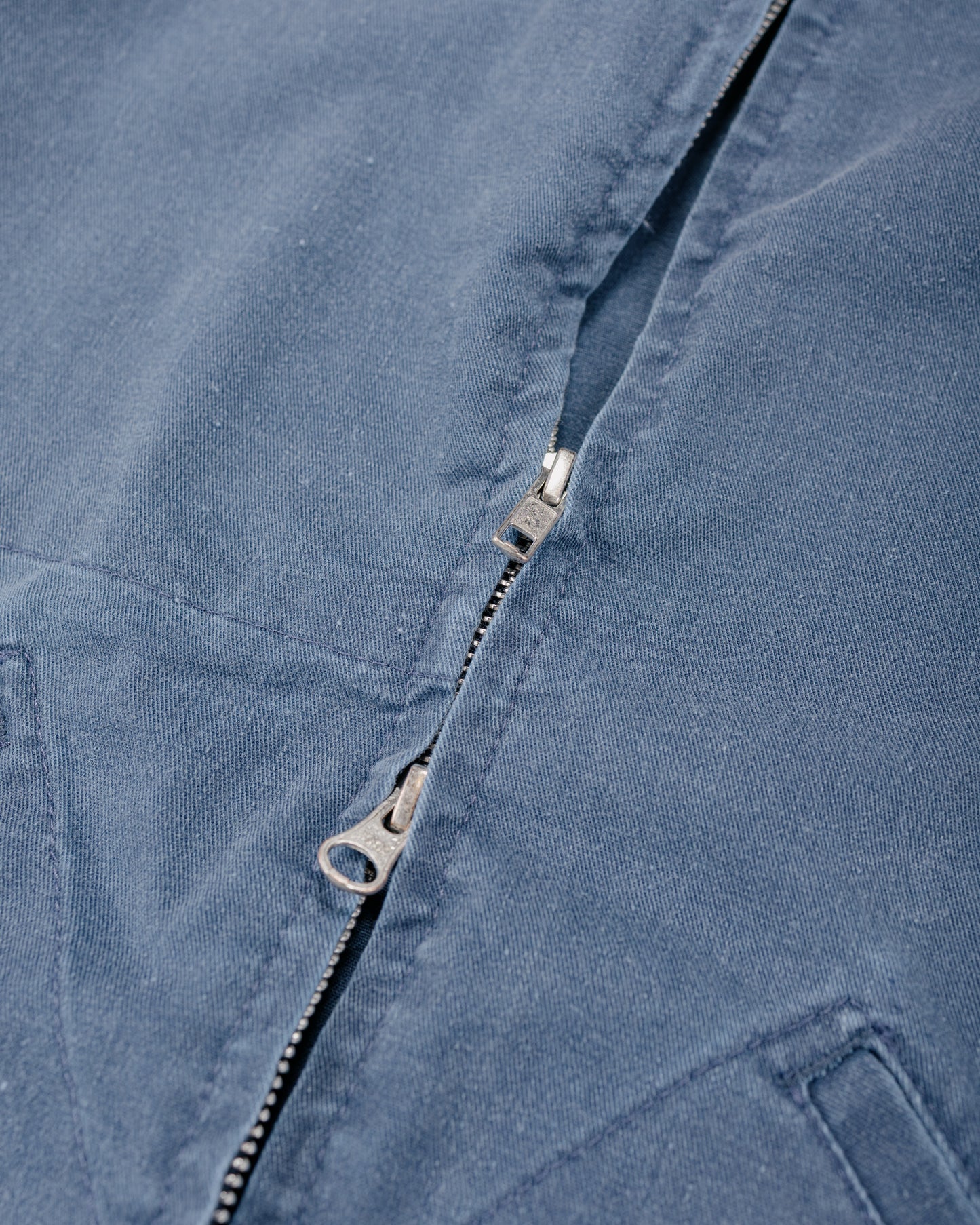 Randy's Garments メカニックジャケット ブルー 7オンス ストーンウォッシュドコットン カデットクロス