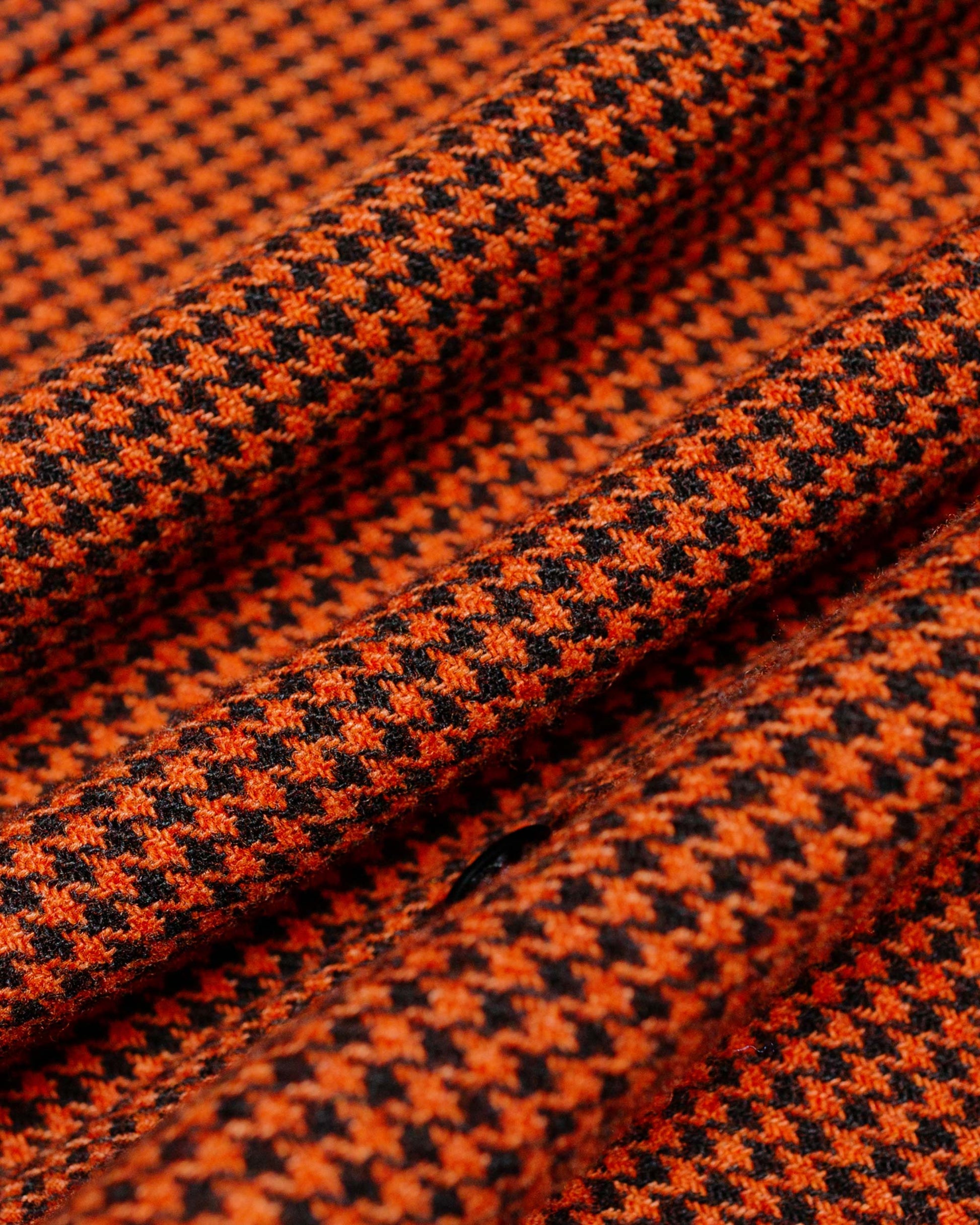 Randy's Garments Over Shirt 5050 Houndstooth Deep Orange fabric