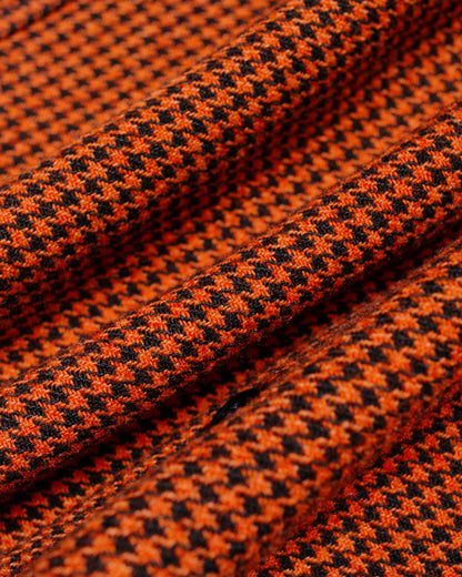 Randy's Garments Over Shirt 5050 Houndstooth Deep Orange fabric