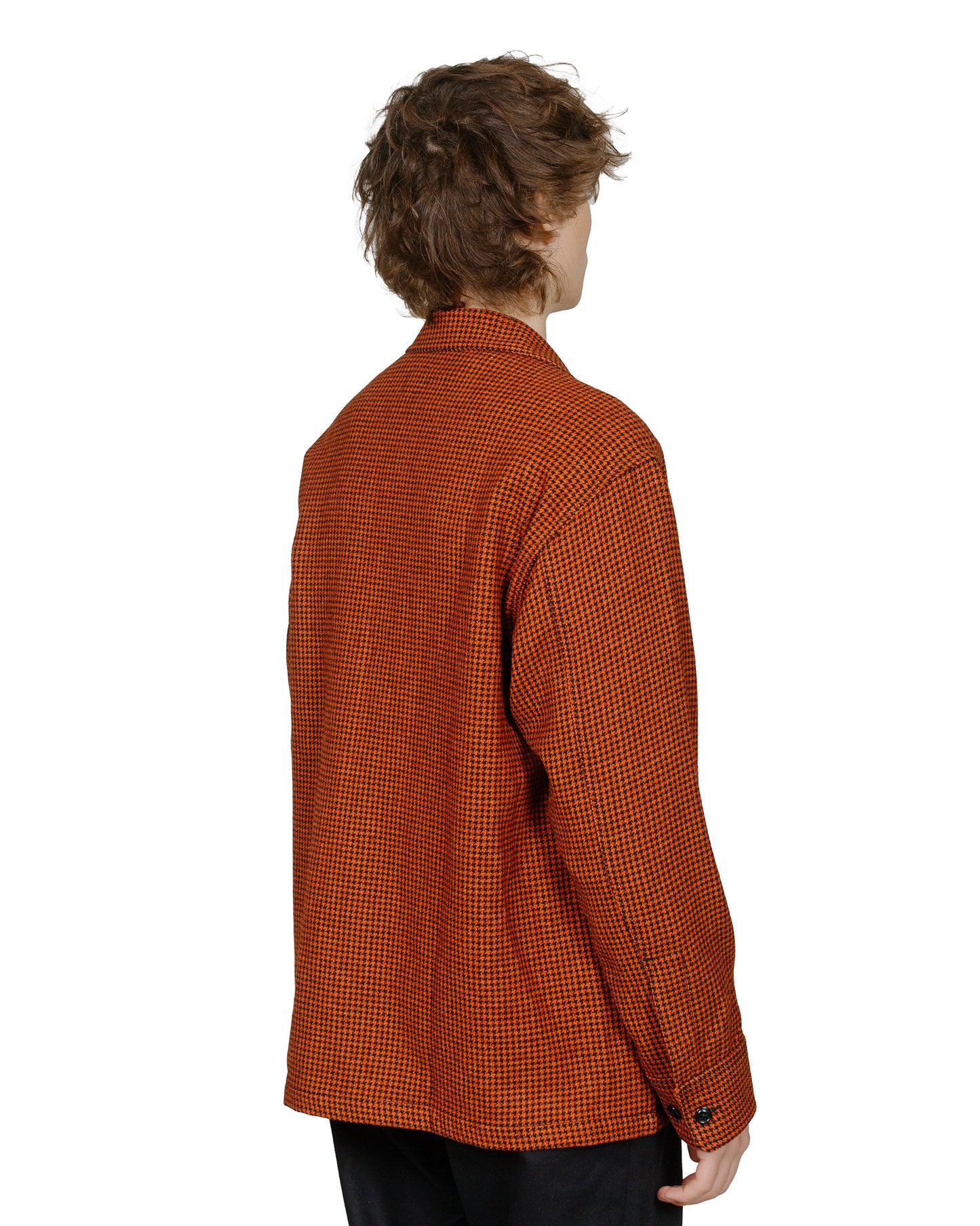 Randy's Garments Over Shirt 5050 Houndstooth Deep Orange model back