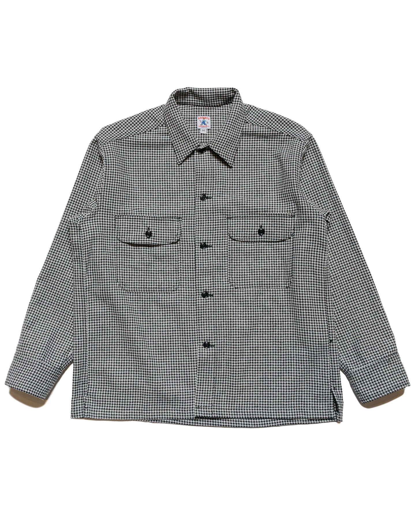 Randy's Garments Over Shirt 5050 Houndstooth White