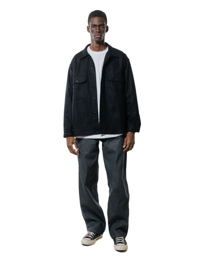 Randy's Garments Over Shirt Black Heavy Melton Wool