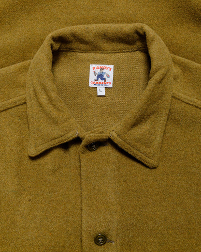 Randy's Garments Over Shirt Olive Drab Heavy Triblend Brushed Wool