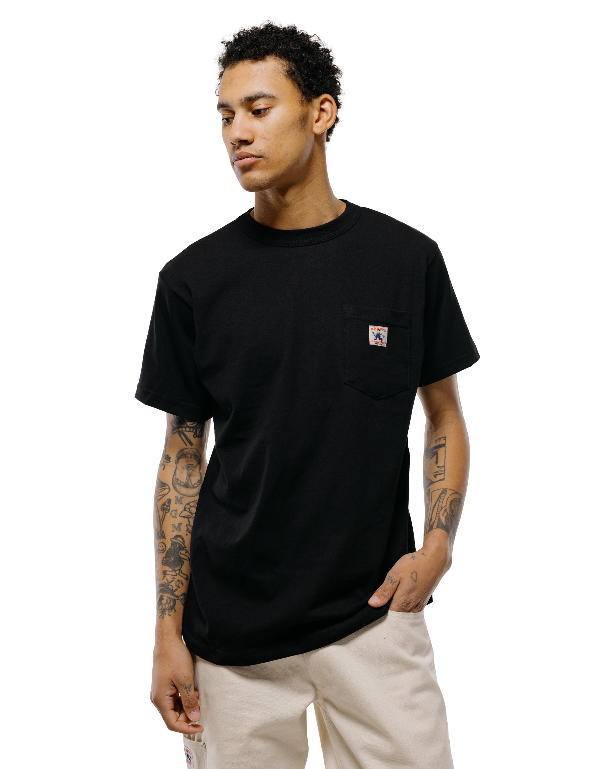 Randy's Garments Pocket Tee Black