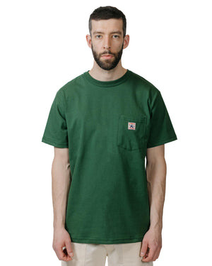 Randy's Garments Pocket Tee Dark Green model front