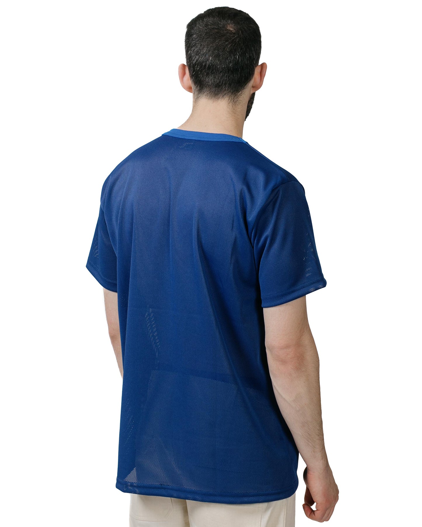 Randy's Garments Pocket Tee Koolnit Mesh Royal model back