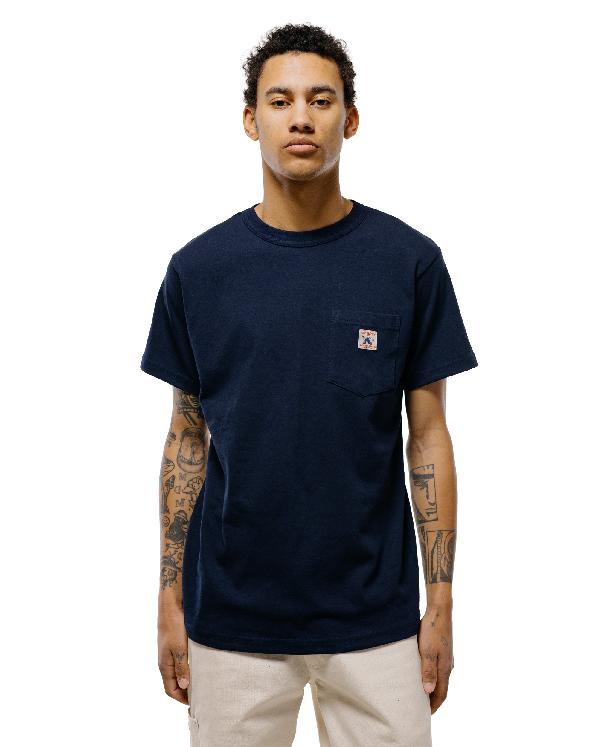 Randy's Garments Pocket Tee Navy