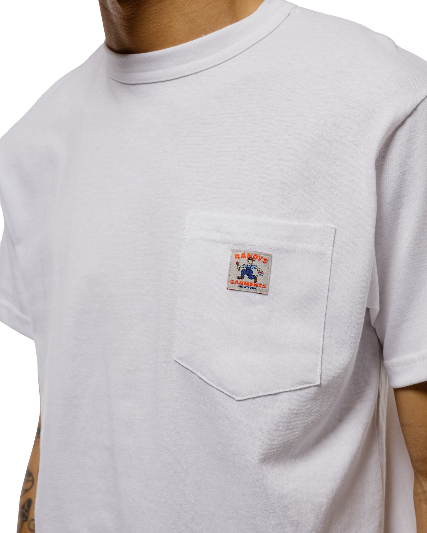 lost & found Randy's Garments Randy's Garments Pocket Tee White