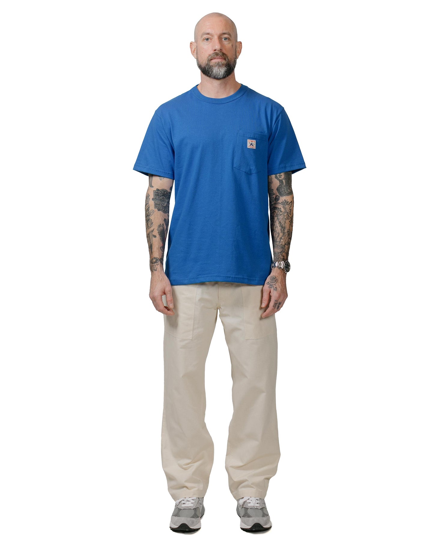 Randy's Garments Utility Pant Cotton Ripstop Natural model full