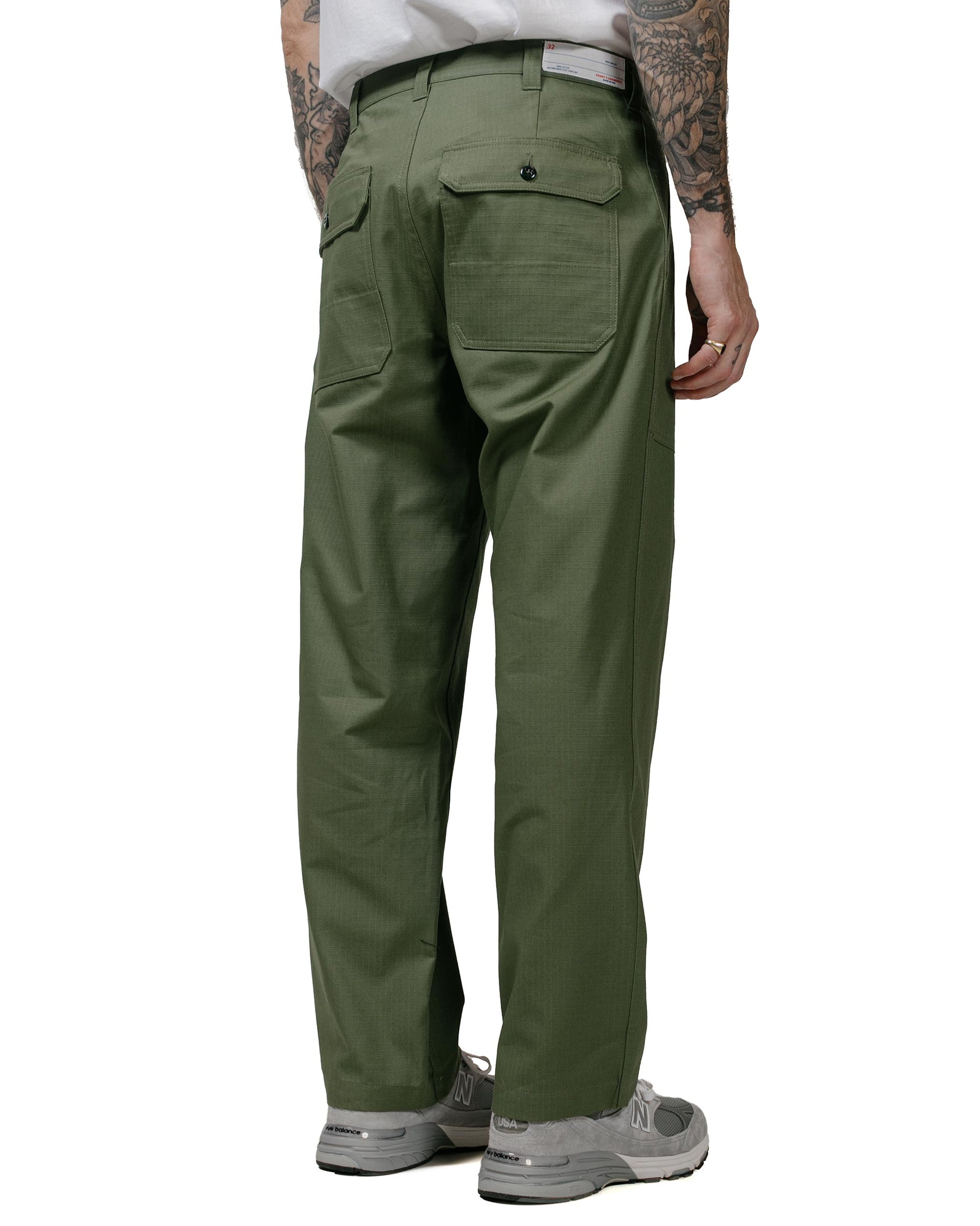 Randy's Garments Utility Pant Cotton Ripstop Olive model back