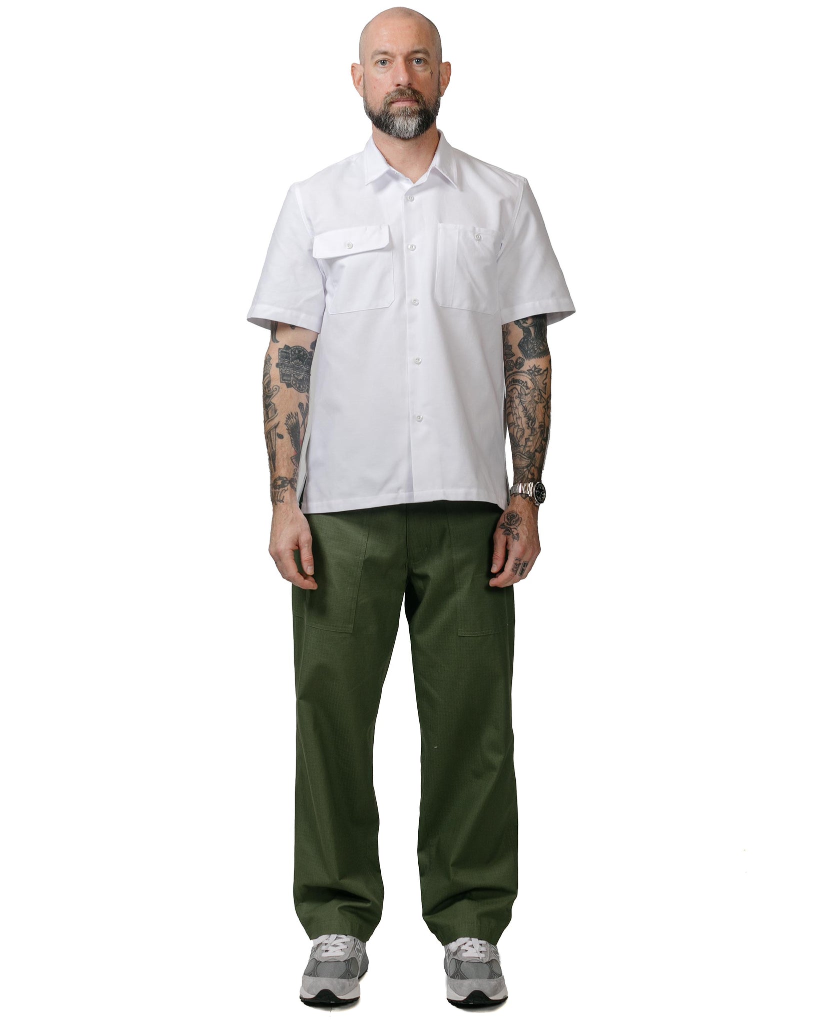 Randy's Garments Utility Pant Cotton Ripstop Olive model full