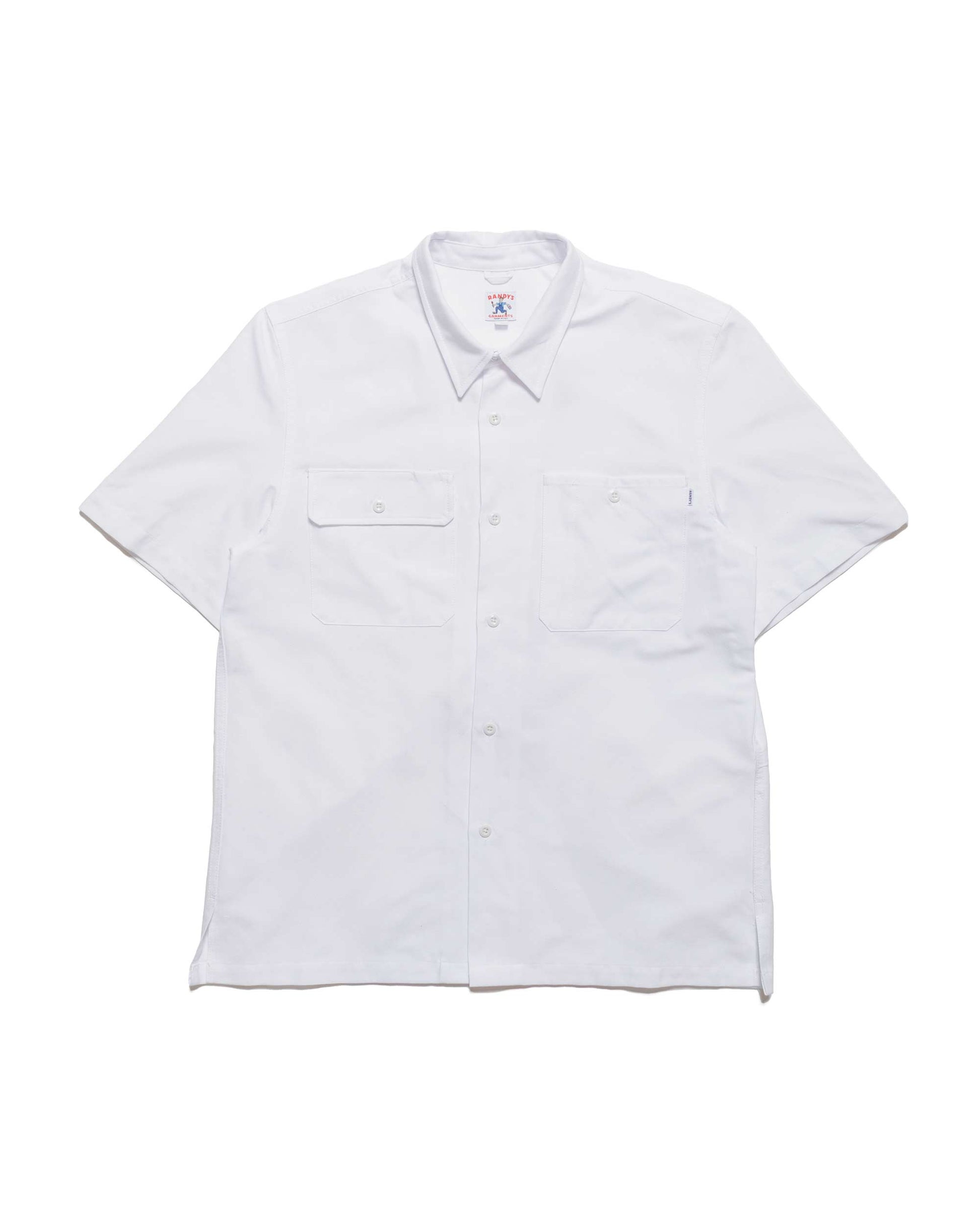 Randy's Garments Utility Shirt 6040 Solid Oxford Cloth White