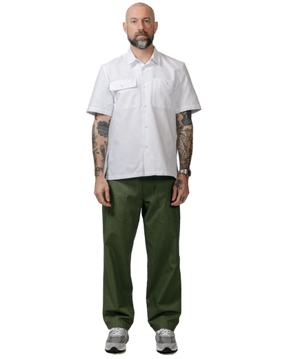 Randy's Garments Utility Shirt 6040 Solid Oxford Cloth White model full