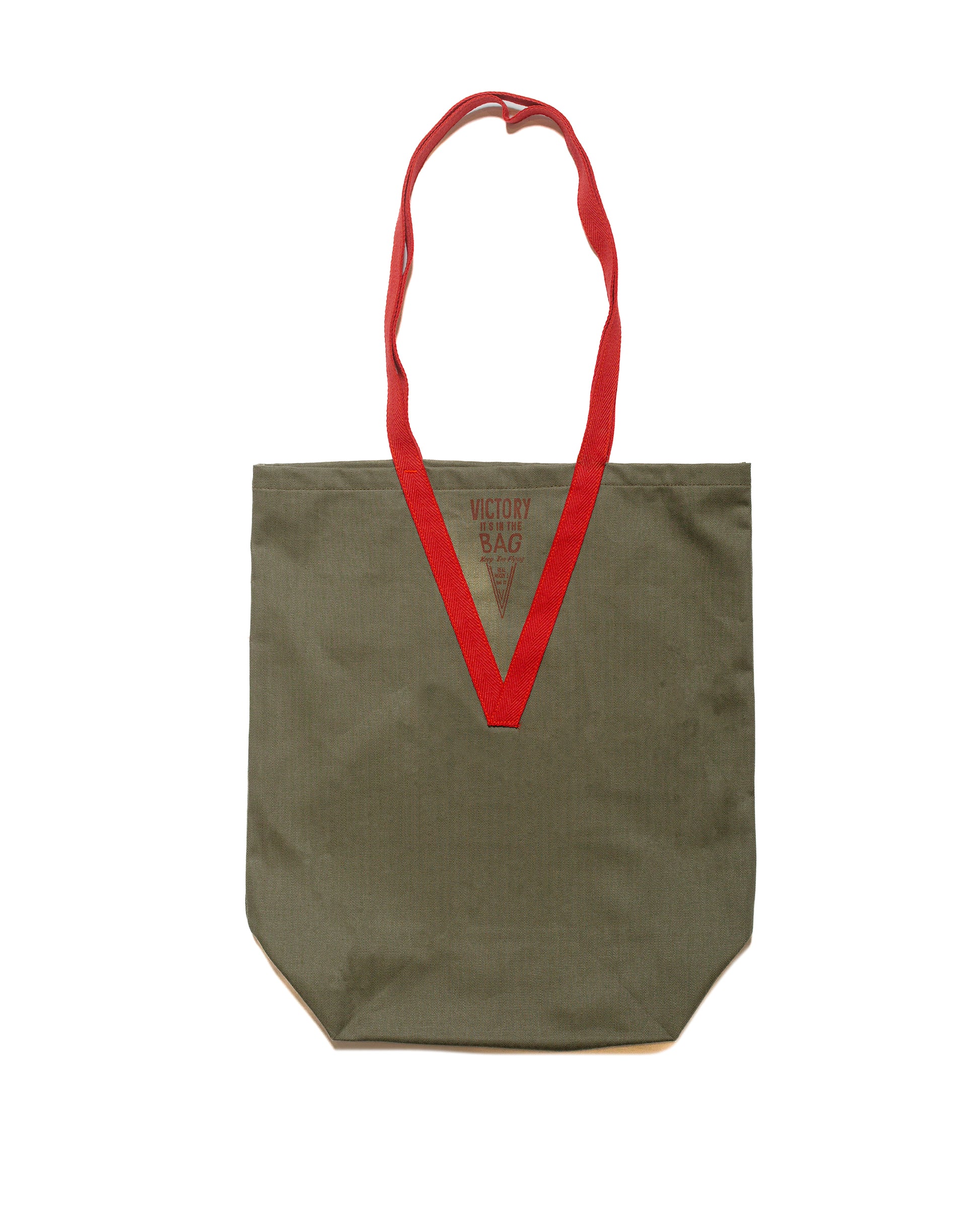 Real McCoy's MA24007 Victory Shoulder Tote Bag Olive