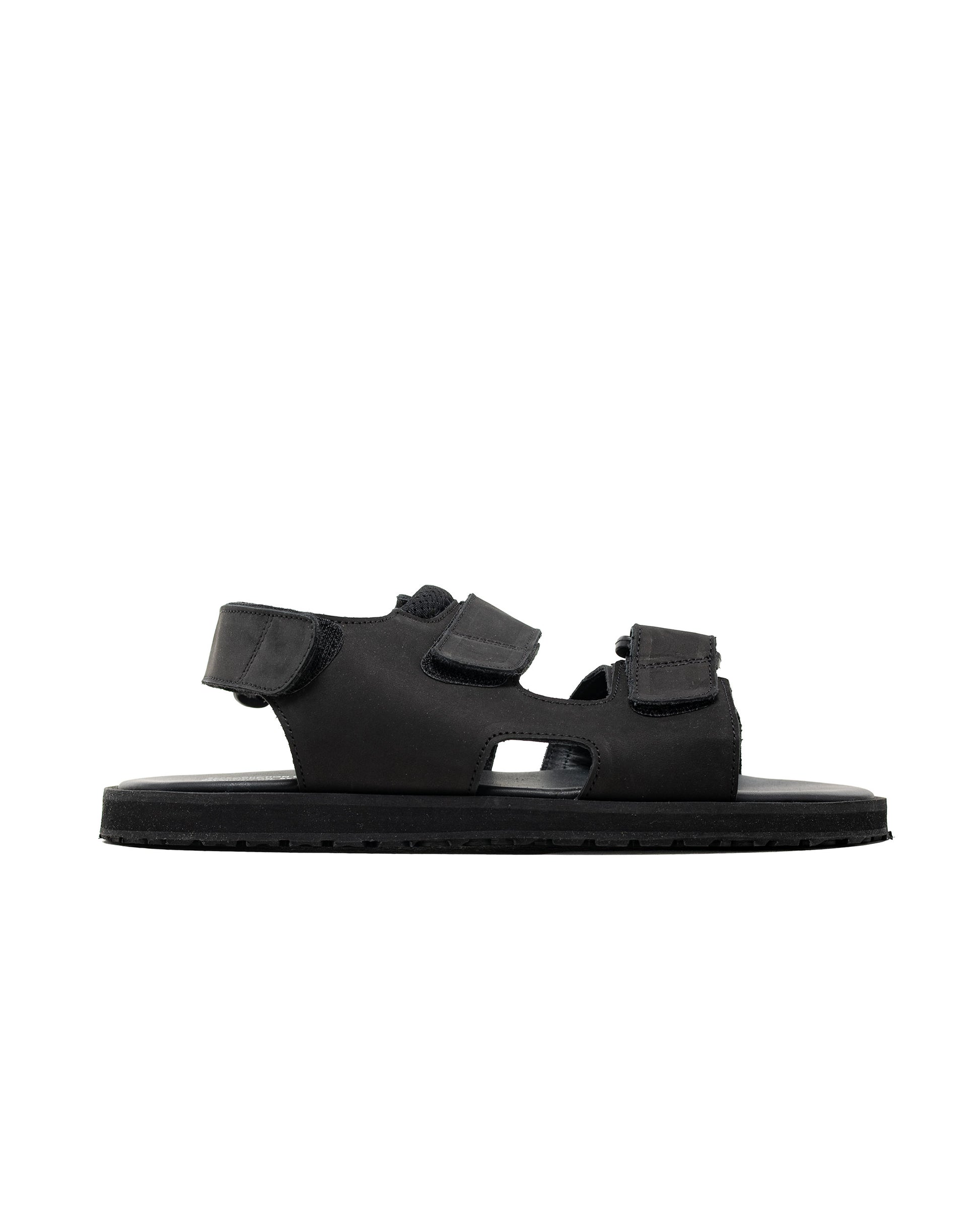 Reproduction of Found British Military Sandal 1837NL Black Nubuck