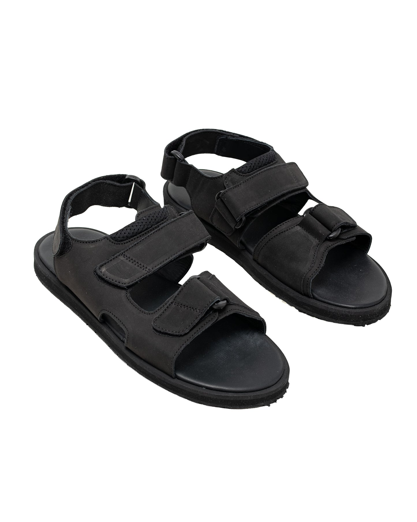 Reproduction of Found British Military Sandal 1837NL Black Nubuck