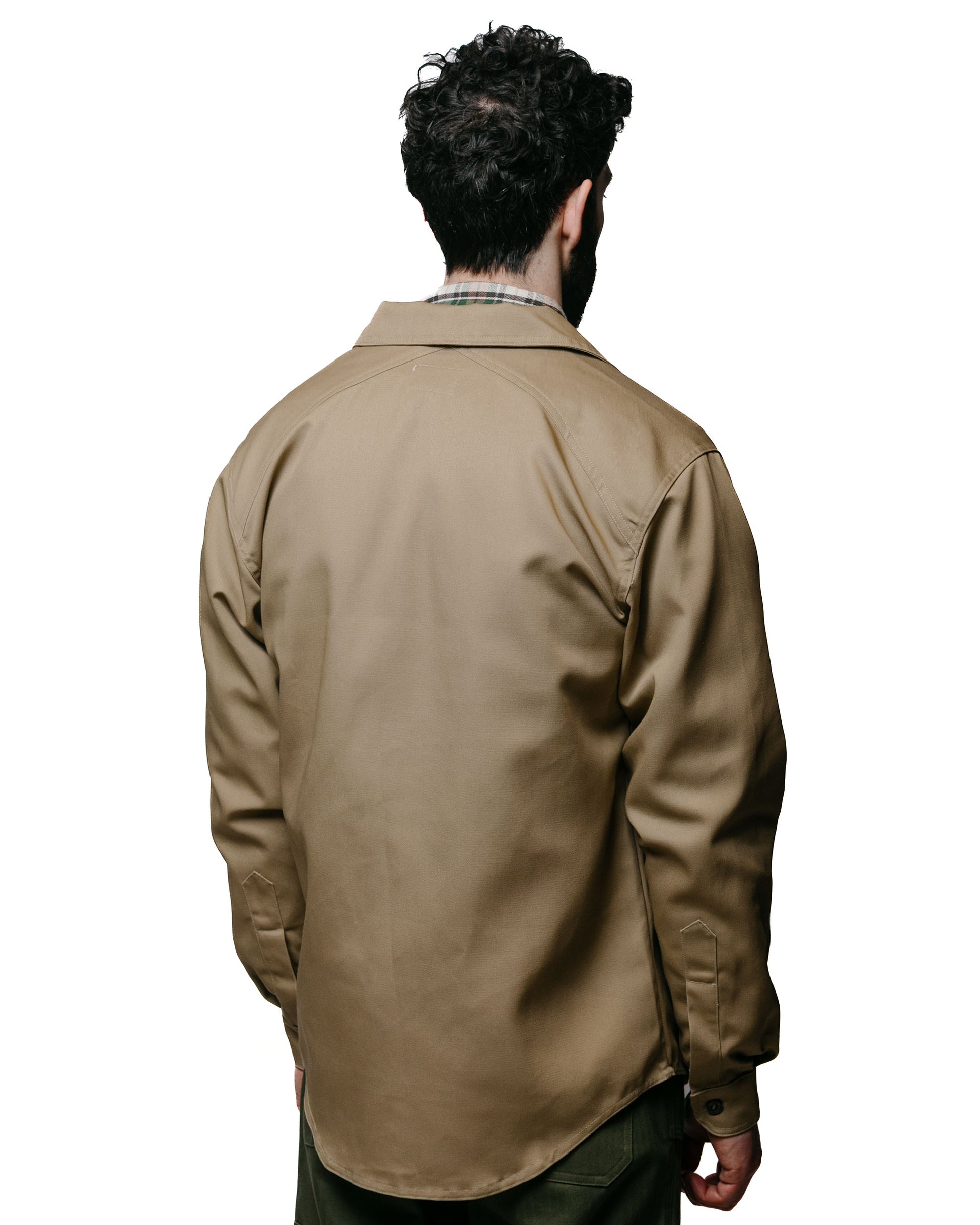 Rosa Rugosa Ranger Long Sleeve Shirt Khaki model back